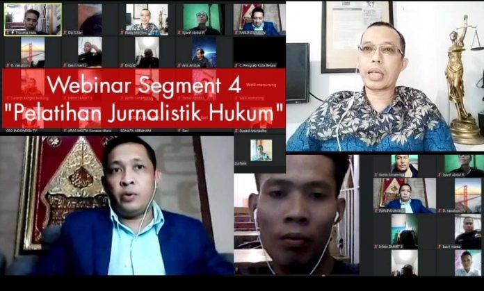 Webinar Segment 4 Pelatihan Jurnalistik hukum